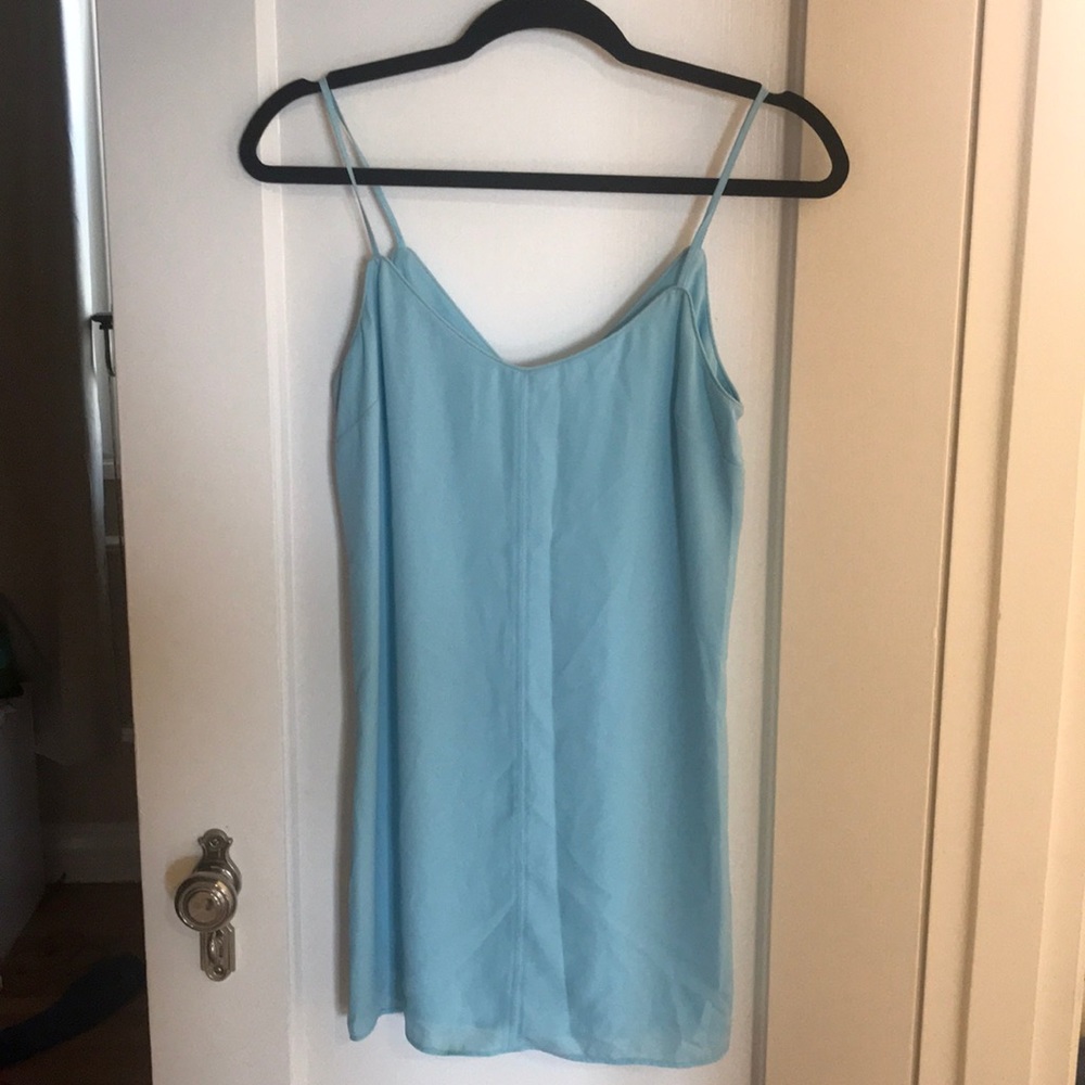 Asos Petite Blue Slip Dress